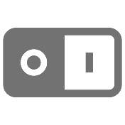 A Gray Icon of On Off Switch