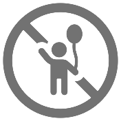 Gray icon designating no children