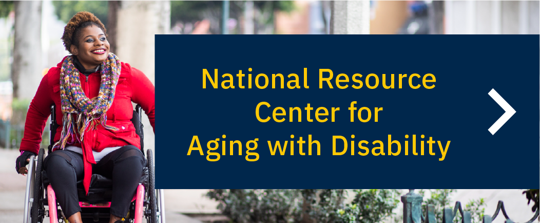 National Resource Center for Aging with Disability logo